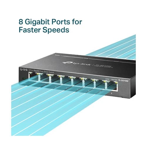 TP-Link TL-SG108E 8-Port Gigabit Desktop Switch